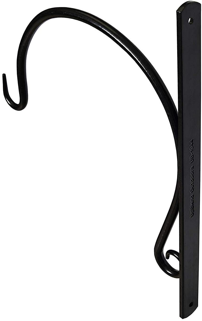 Remarkably Sturdy Hanging Plant Bracket, for Heavy Duty Doodads, Elegant Hook for Wind Chimes, Flower Baskets, Decorative Plants, Wind Spinners, Bird Feeders, Indoor & Outdoor Décor