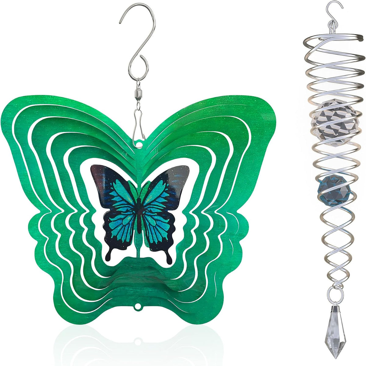 Mini butterfly wind spinner set details