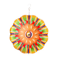 Sun wind spinner seen flat from the front