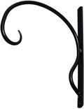 Exceptionally Sturdy Hanging Plant Bracket, for Heavy Duty Doodads, Elegant Hook for Corinthian Wind Chimes, Kissing Balls, Wreaths, Wind Spinners, Bird Feeders, Indoor & Outdoor Décor
