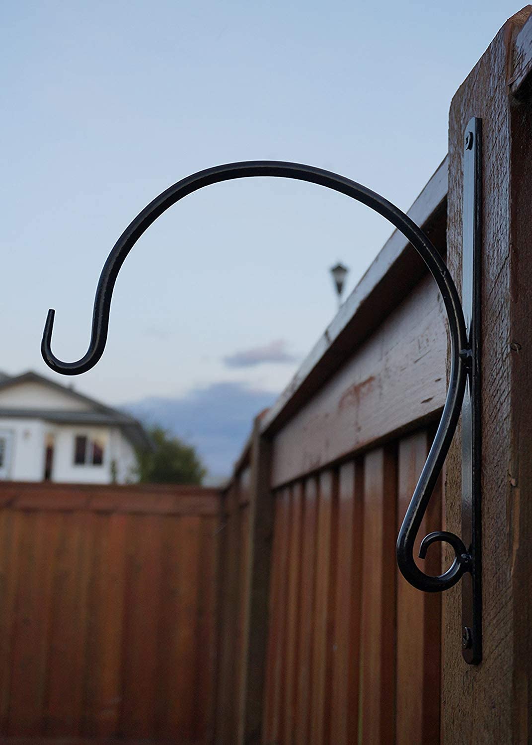 Remarkably Sturdy Hanging Plant Bracket, for Heavy Duty Doodads, Elegant Hook for Wind Chimes, Flower Baskets, Decorative Plants, Wind Spinners, Bird Feeders, Indoor & Outdoor Décor